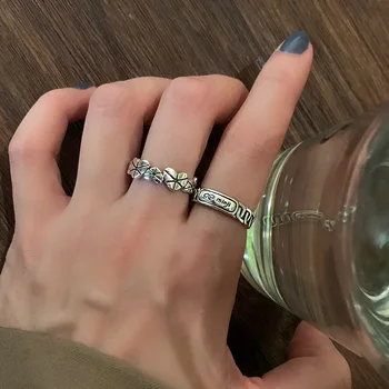 Srce od 925 sterling srebra sa srčanim prstenovima za žene 2021 Modni Kreativna Podesivo Otvoreni Prsten Modni nakit Darove za stranke