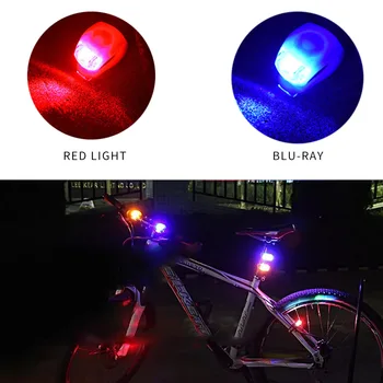 2 komada Vodootporan MTB Mountain Bike LED Noćni Upozoravajuća Svjetla Sigurnosti Bicikl Silikon Prednji Volan Svjetiljku dugo Svjetlo
