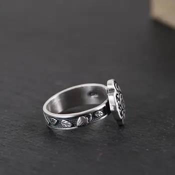 Srebro retro-moda sa željenim uzorkom, ingot, преувеличенный temperament, открывающееся podesivo donje prsten