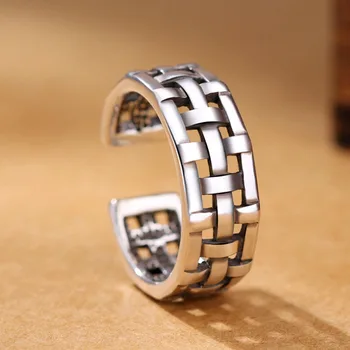 Фоксбери Minimalistički 925 Sterling Srebra Stare Šuplje Prsten za Žene Parovi Vjenčani Nakit, Modni Dodaci Poklon