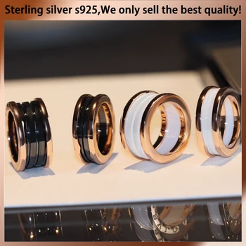 2021 modni trend 925 sterling srebra žičana cilindrična pravo prsten za muškarce i žene klasična par luksuzne marke nakit