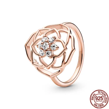 CodeMonkey Prsten od 925 sterling srebra za žene 2021 Novo Proljeće Prsten s лепестком ruže Izrada nakita Dar na party Angažman CMR098
