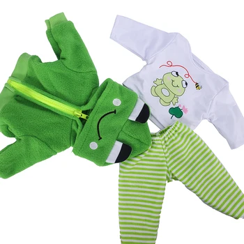 43 cm, Lutkarska odjeća 18 inča Lutkarske Odjeću Slatka Odijelo Žabe Dječja Oprema za novorođenčad Lutke Idealni Pomlađuje Lutke za dječje igračke na poklon za Rođendan