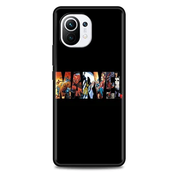 Torbica za telefon Xiaomi pocophone F1 za Mi Poco X3 NFC F3 X3 GT M3 Pro 5 G Crna Soft Capa Silikonska Torbica Iron Man Marvel Avengers