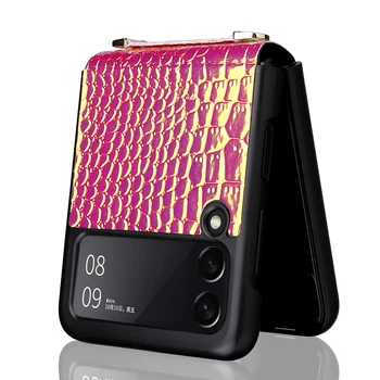 Luksuzni šok-dokaz kožna Preklopna torbica za Samsung Galaxy Z Flip 3 5G Flip3 Противоскользящая Poklopac mobilnog Telefona
