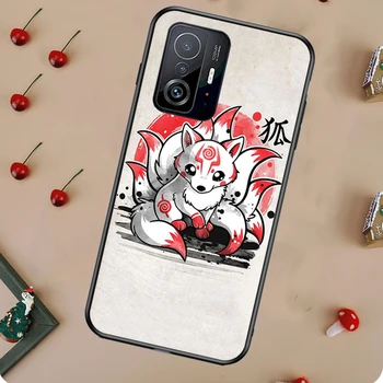 Kitsune Fox Art Meki za Xiaomi Mi 11T Pro 10T 11 Lite Torbica za telefon POCO M4 Pro M3 F2 F3 X3 NFC
