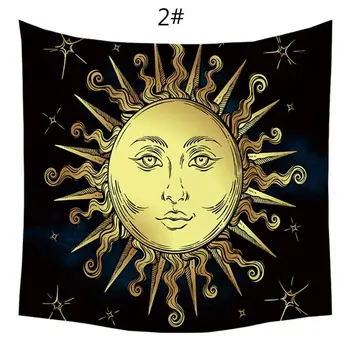 Sunce i Mjesec Psihodelične Zidne Karte Tarot Tapiserija Gatanje Oltar Tarot Karte Stolnjak