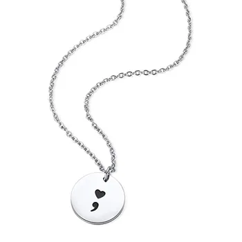 Modni Nove ženske ogrlice od Nehrđajućeg Čelika privjesak Nakit-zarezom Šarm Ogrlica Jedni Poklon Srce Disk-zarezom Ogrlica