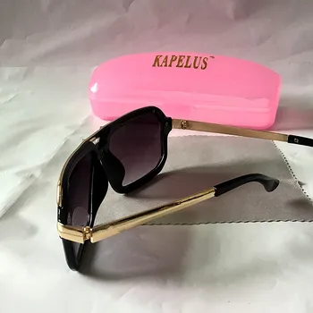 Sunčane naočale KAPELUS brand smeđe sunčane naočale Luksuzni sunčane naočale gospodo ulične svakodnevne sunčane naočale metalnih sunčane naočale 4028B