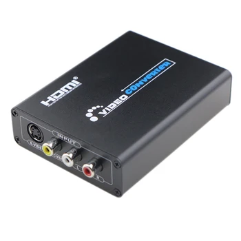 3RCA AV CVBS Kompozitni S-Video R/L Audio HDMI Adapter je Pretvarač Podrška za 720P/1080P za PS2 PS3 NES SNES, Nintendo 64 HDTV