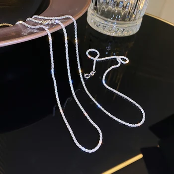ZZYY Vintage višeslojne lanac Igirl Blistavi choker Ogrlice za žene Korejski modni ogrlica Privjesak Nakit je Dar Bling Novi