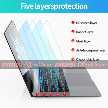 PIRISI Pogodan za Macbook Pro 14 16 A2442 A2485 HD Anti-plavo svjetlo Fleksibilna staklena zaštitna folija za ekran Pro Air M1 A2337 A2141