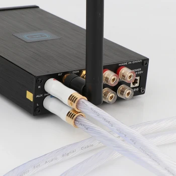 Par 5N OCC Посеребренный RCA kabel RCA - RCA kabel za Audio žica s zlatne utikačem RCA