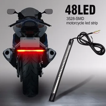 Svestran Motocikl Stražnje Stražnje Kočnice Stop Signal Skretanja 48 LED SMD Svjetlosna traka