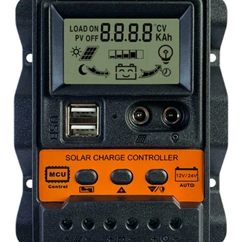 1pc 12/24 MPPT Kontroler Solarni Regulator Punjenja Dual USB Punjač LCD zaslon 10A/20A/30A MPPT Regulatora Baterije, Solarne Ploče