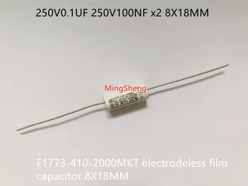 Originalni novi 250V0.1UF 250V100NF x2 F1773-410-2000MKT безэлектродный пленочный kondenzator 8X18 mm (induktor)