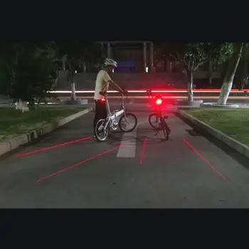 5 LED Biciklizam Bicikl Bljeskalica Stražnjeg Svjetla Stražnja svjetla Cestovni Bicikl Vanjski Upozoravajuća Žaruljica Sigurnosnih