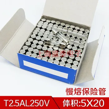 T2.5AL250V Cijev плавкого osigurača sporo topi 5X20 MM T2.5A250V T2.5A 250 U 1 Kutija 100 kom.