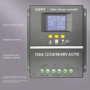 MPPT solarni kontroler 60a80a100a potpuno automatsko punjenje i pražnjenje univerzalni 12v24v36v48v s USB